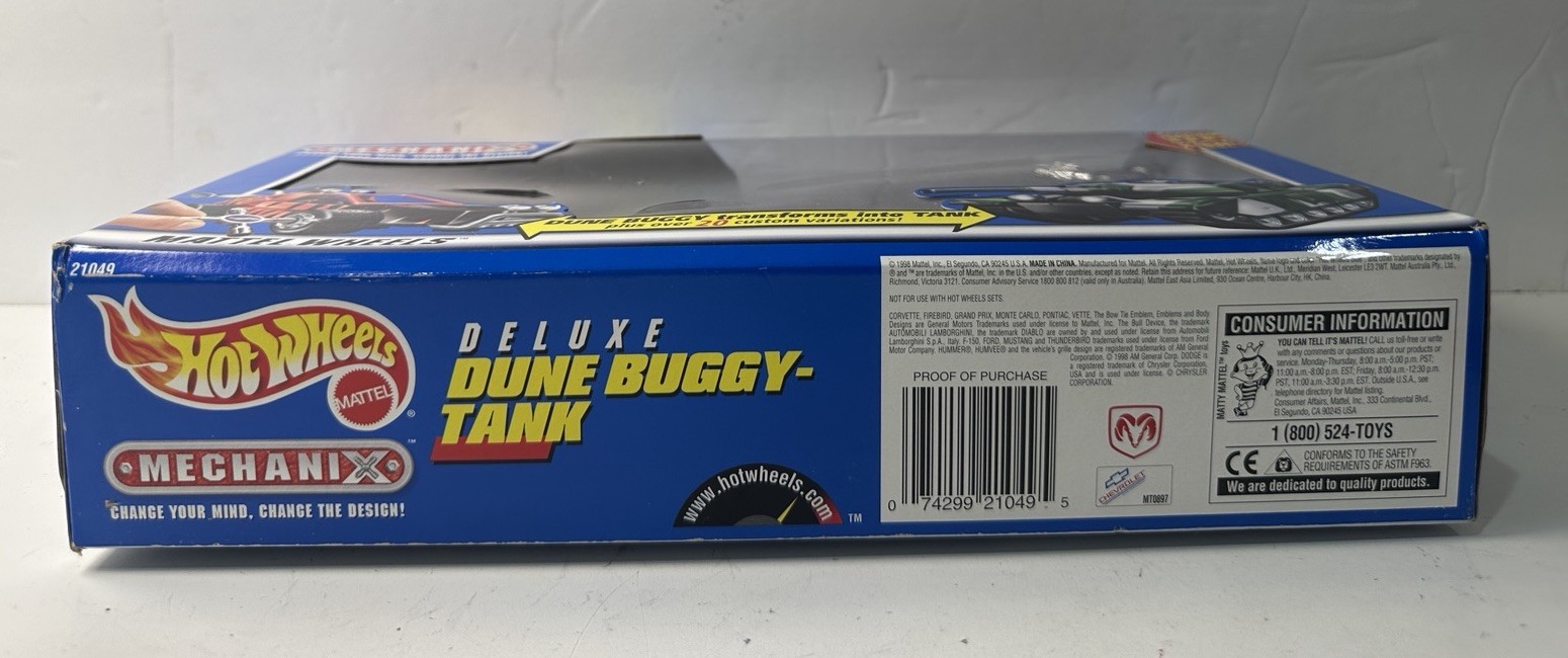 Hot Wheels Mechanix Deluxe Dune Buggy Tank 21049 NIB Mattel 1999