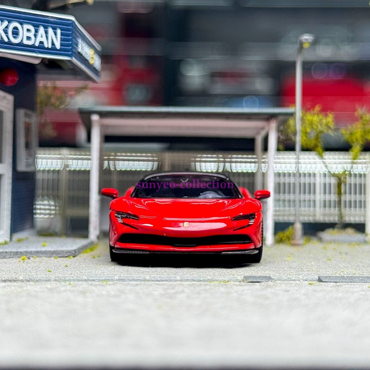 SF90 Rosso Corsa Red Alloy Model – 1:64 Scale Diecast Metal Display Car