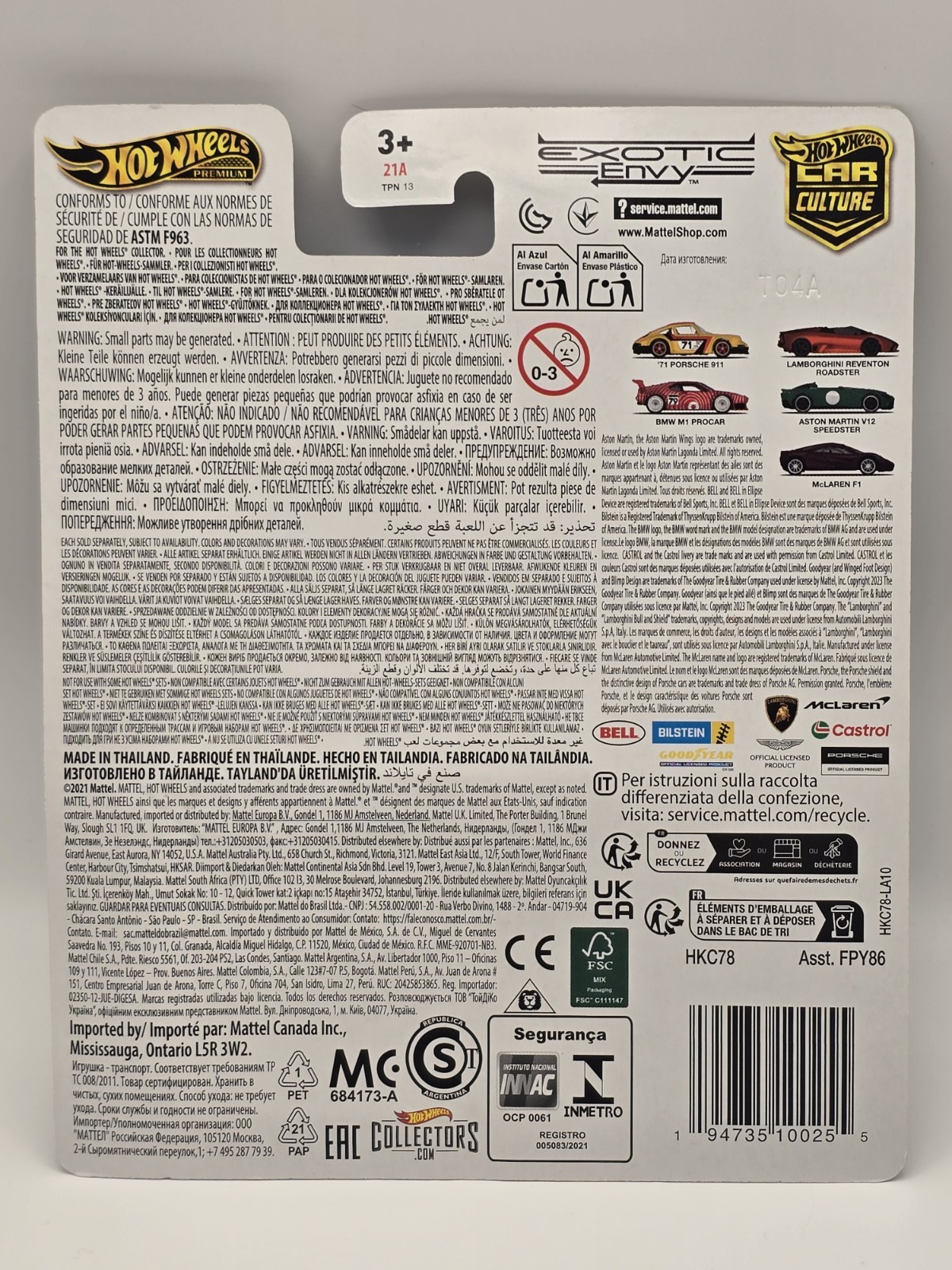 Mattel Hot Wheels HKC78-FPY86 Aston Martin – V12 Speedster Exotic Envy 2021 – GR