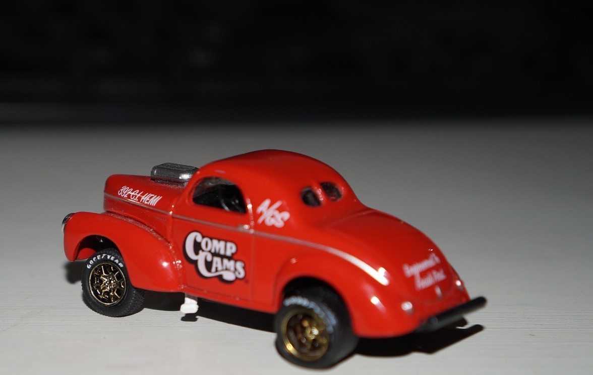 Red ’41 1941 Willys Coupe 392 Hemi Gasser NHRA Drag Rubber Tires Loose M2
