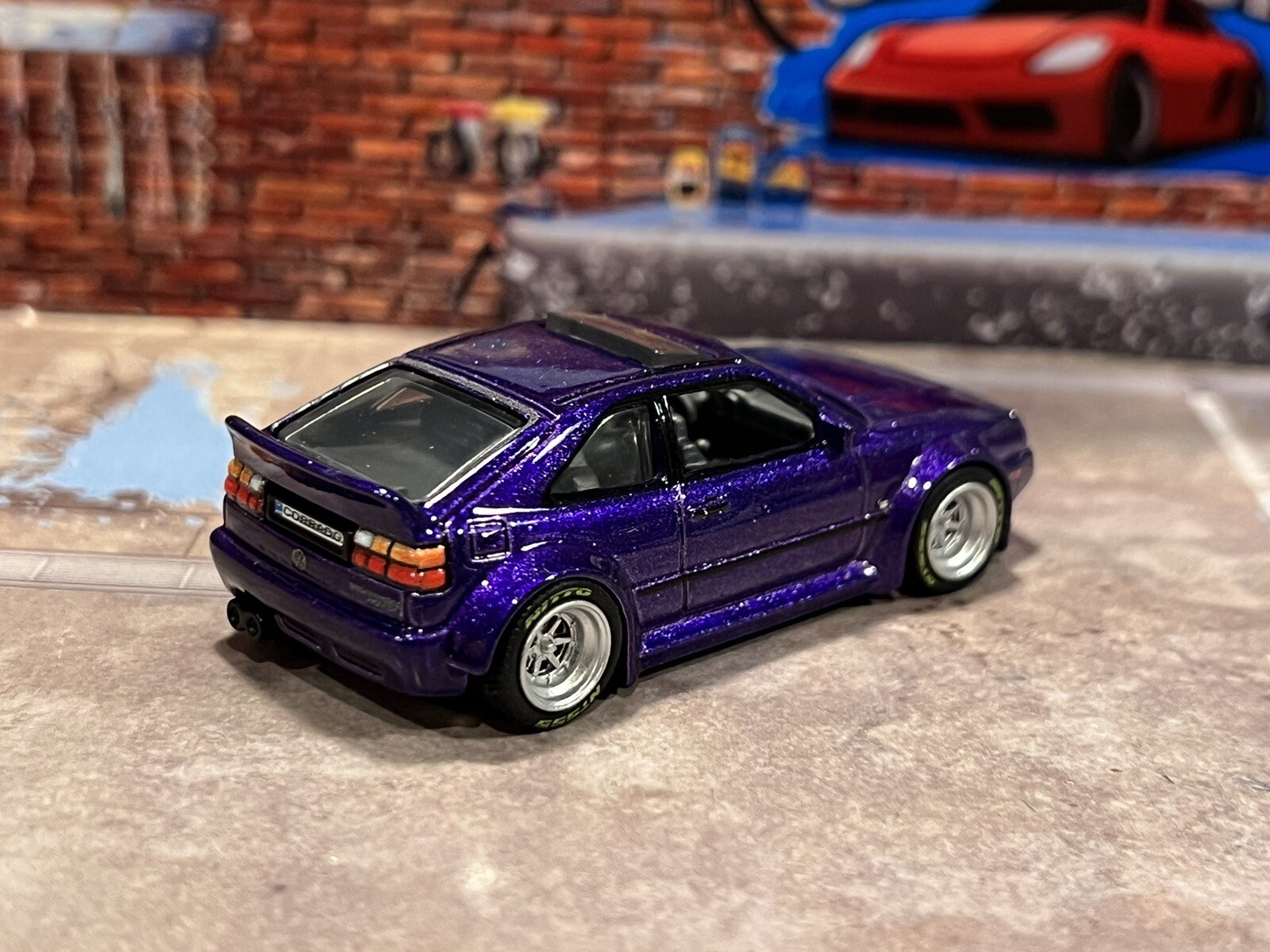 2023 Hot wheels Modern Classics Volkswagen Corrado VR6 Purple Wheel Swapped