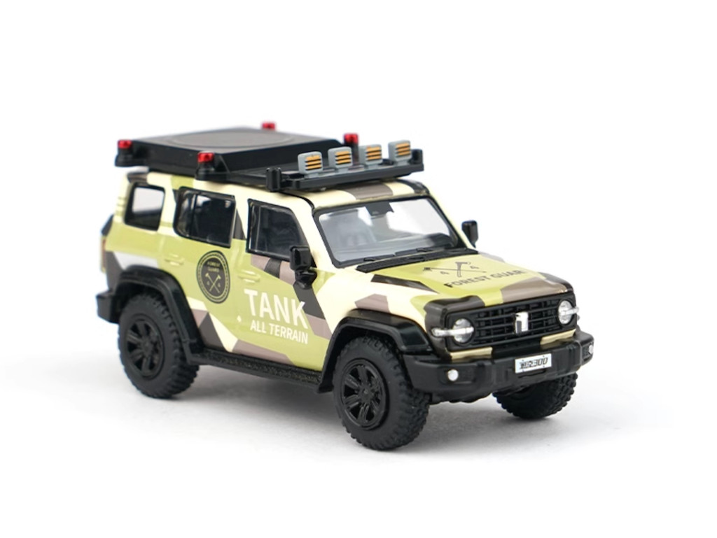 XCARTOYS 1:64 Tank 300 Forest Camp Sports ORV SUV Model Diecast Metal Car