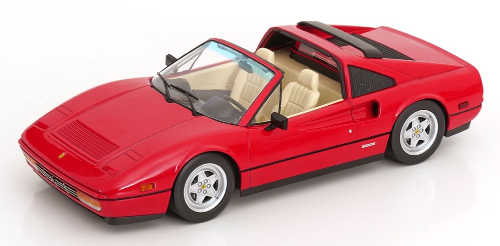 KK Scale 1985 Ferrari 328 GTS US Version Beverly HIlls Cop Rosso Corsa Red 1:18
