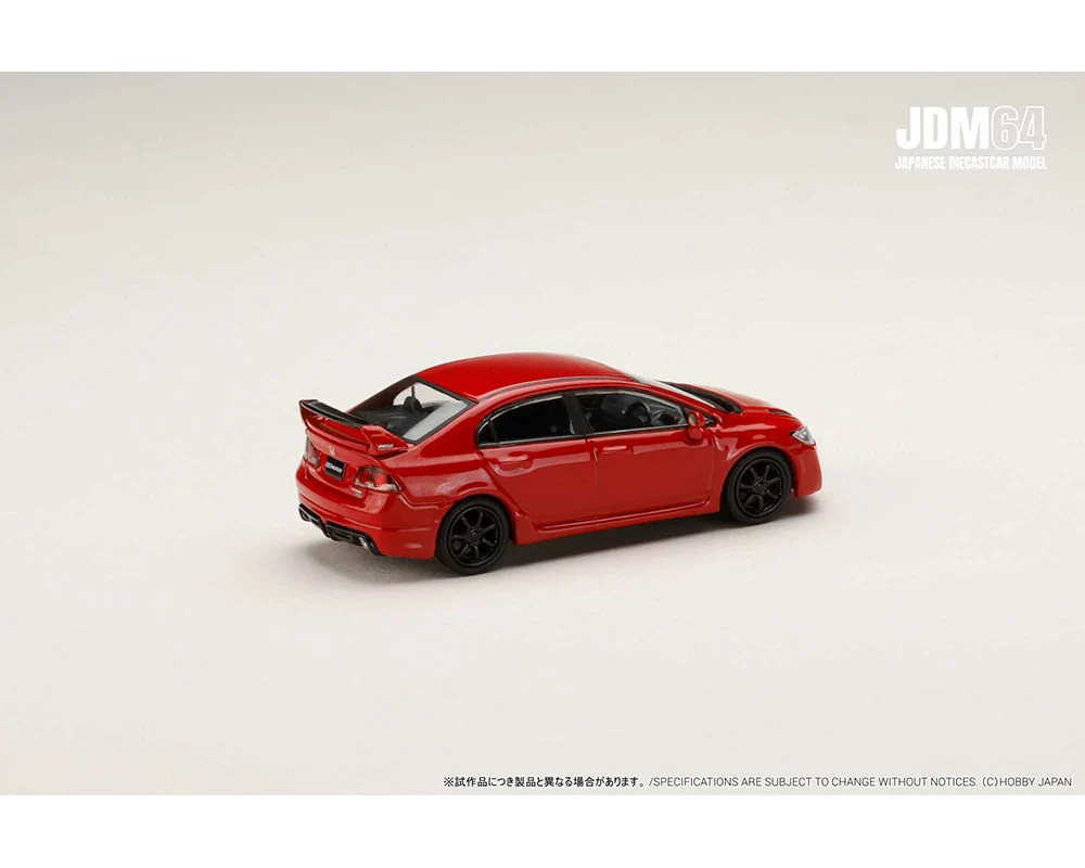 Hobby Japan 1:64 Honda Mugen Civic RR (FD2) – Milano Red – MiJo Exclusive