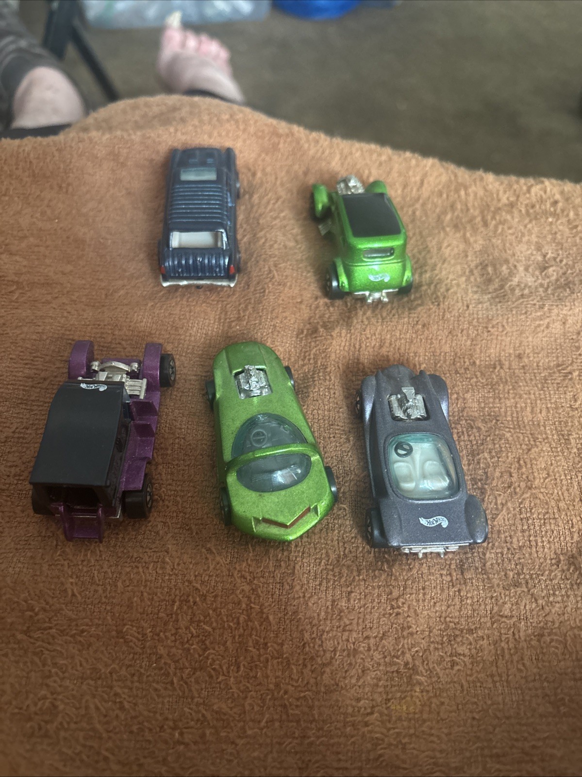 B-SET OF 5 LOOSE 1:64 HOT WHEELS 1992-93 25TH & VINTAGE COLLECTION