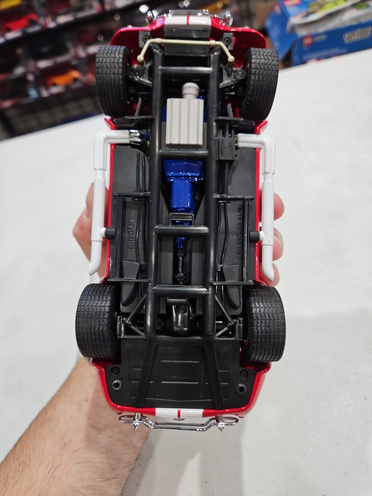 1:18 KYOSHO COBRA 427 RED ON BLACK [NO BOX] AS IS – Missing Gas Cap 🇺🇸 SHIPPED