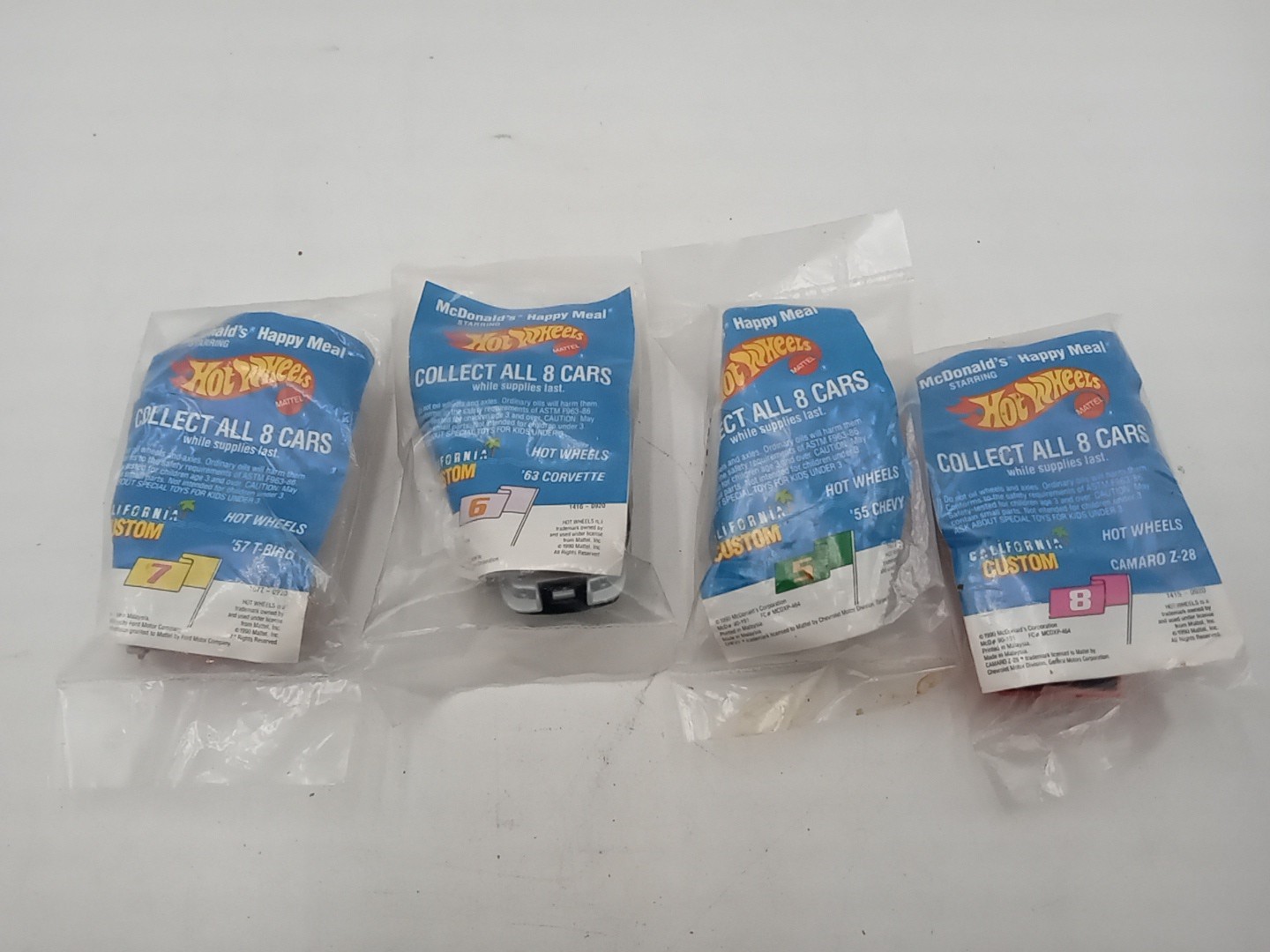1990 McDonald’s Hot Wheels Custom Set of 4 #ugb6