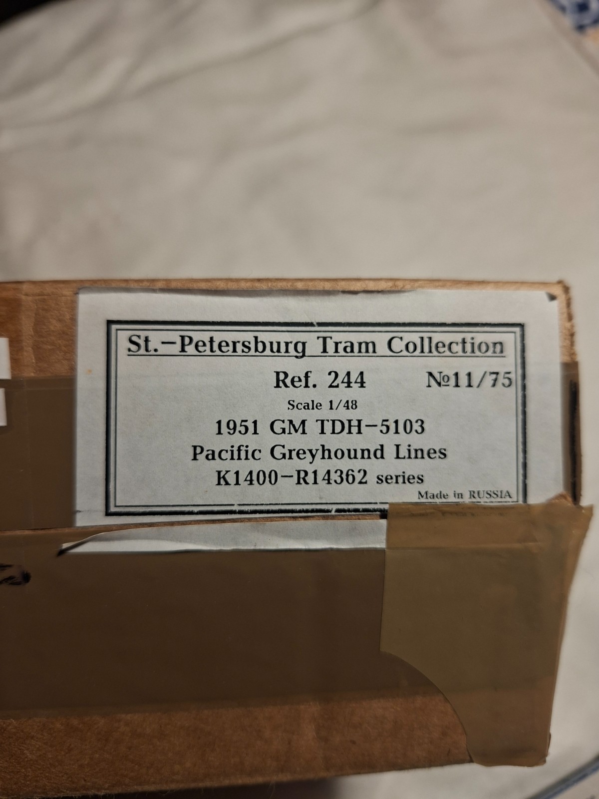 St. Petersburg Tram Collection 1951 GM TDH 5103 Pacific Greyhound Lines