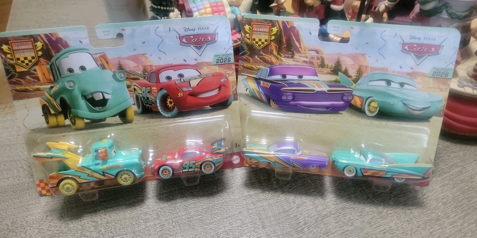 Disney Pixar Cars Mater LMQ Ramon & Flo Race To Celebrate Edition