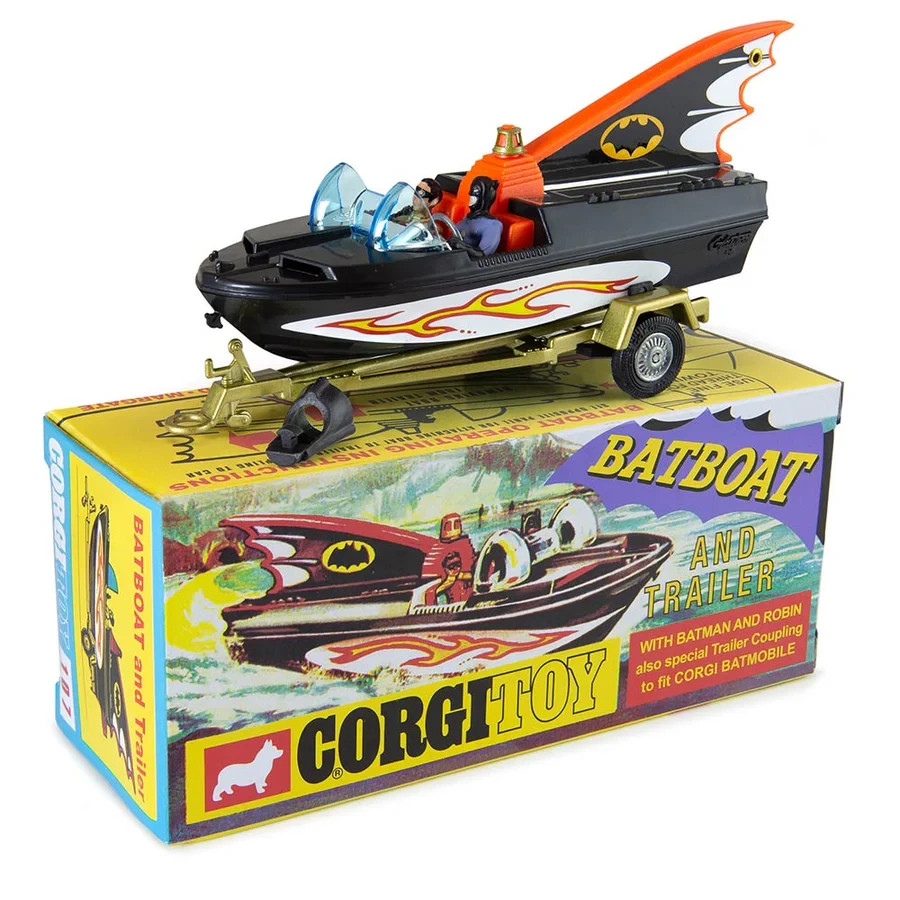 Corgi Toys – Batboat & Trailer – Modern Corgi Re-Issue – New in Box with COA