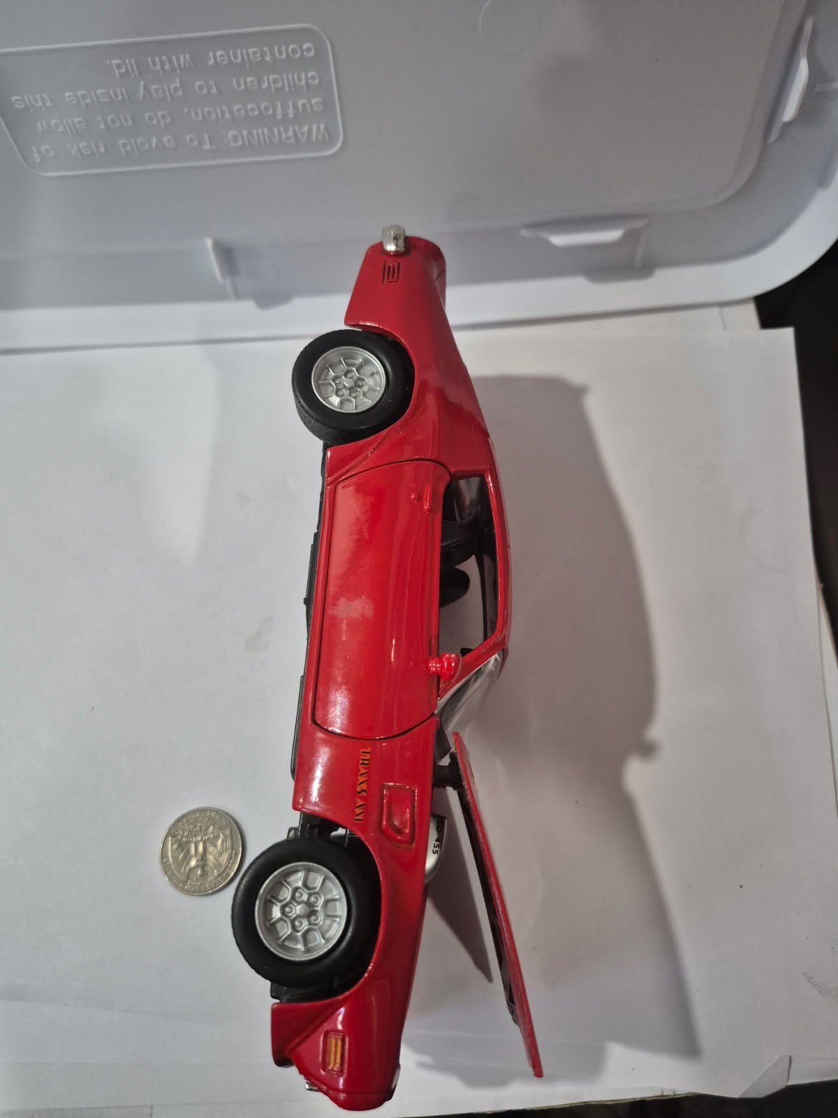 Motor Max 1:24 Diecast 1973 Pontiac Firebird Trans Am Red No Box DR38