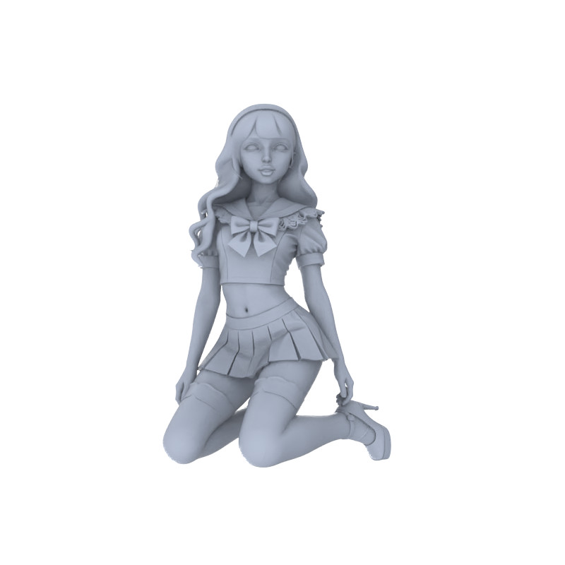 LYTR144 1/64/87/160 20mm Sailor Suit Girls Young Girl Figures DIY Model Decor