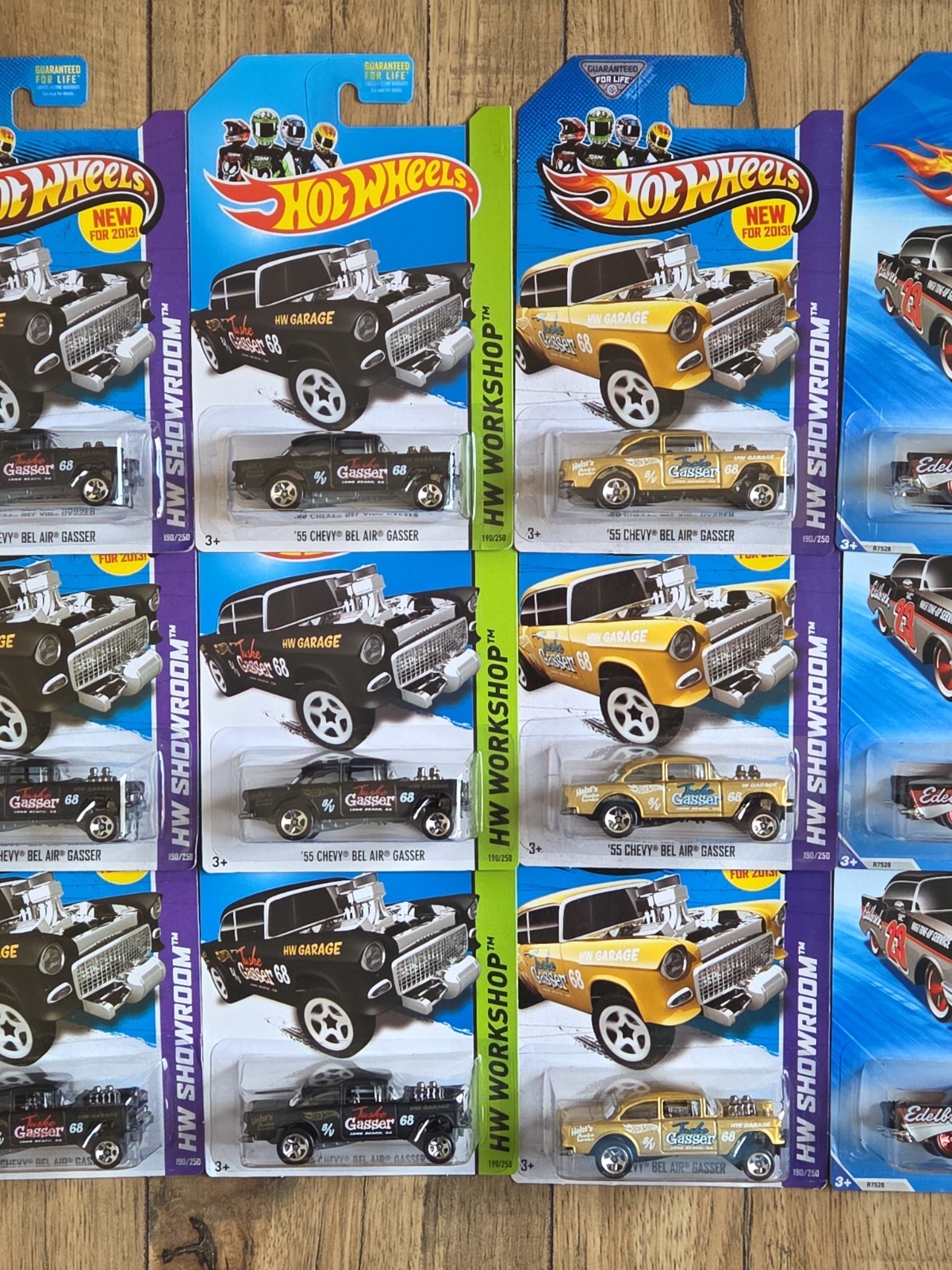 12 Hot Wheels ’55 Chevy Bel Air Gasser HW Showroom ’57 Chevy Bel Air Variations