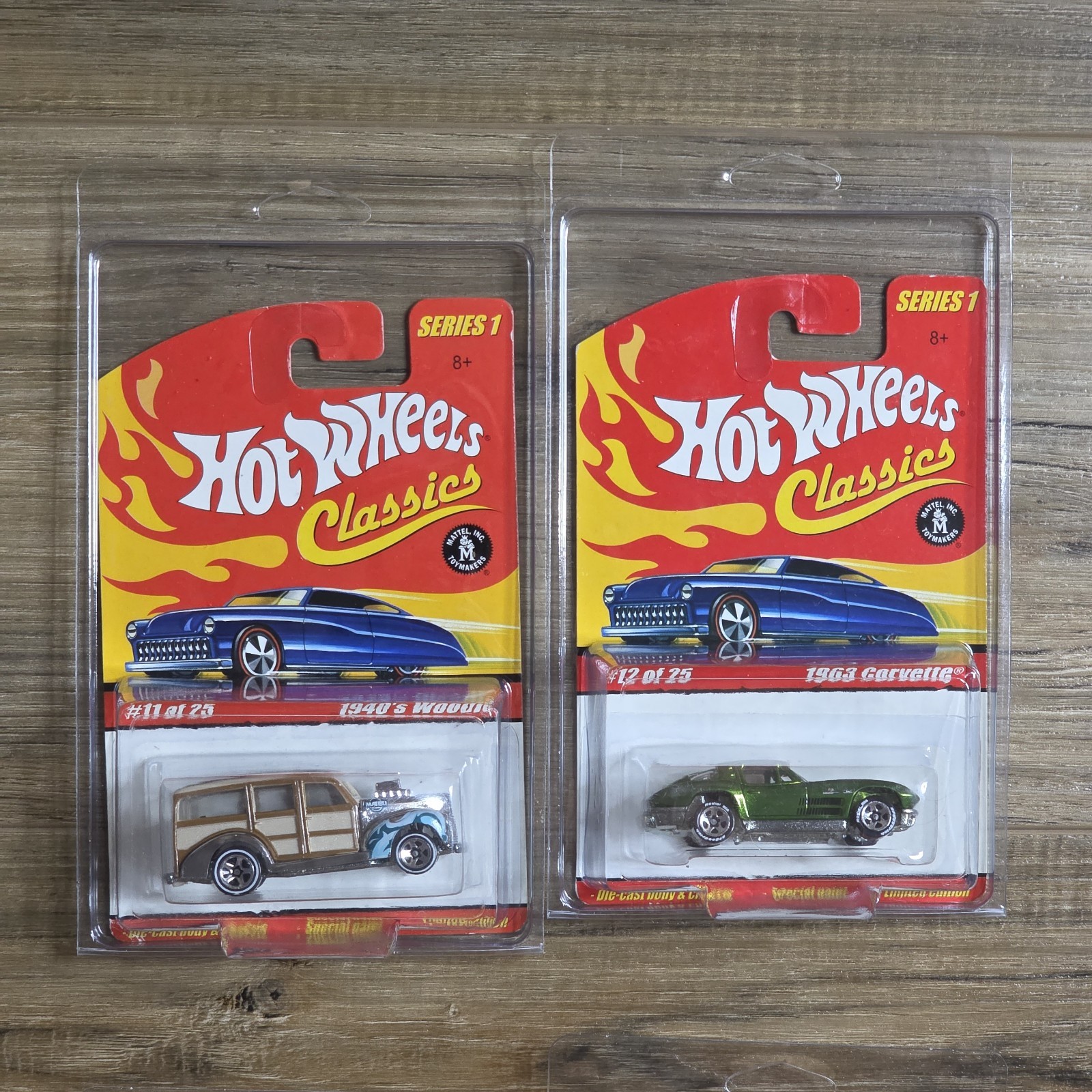 Hot Wheels Classics Series 1 Set of 22 Spectraflame Paint Redlines 1/64 Diecast