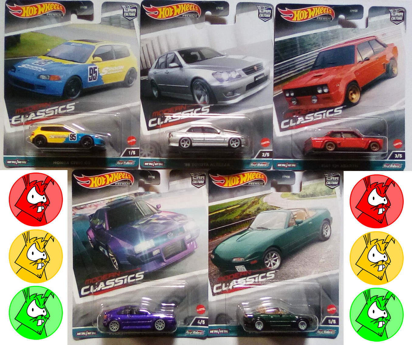 Hot Wheels Car Culture – Pick and Choose – FPY86 Modern Classics + Others