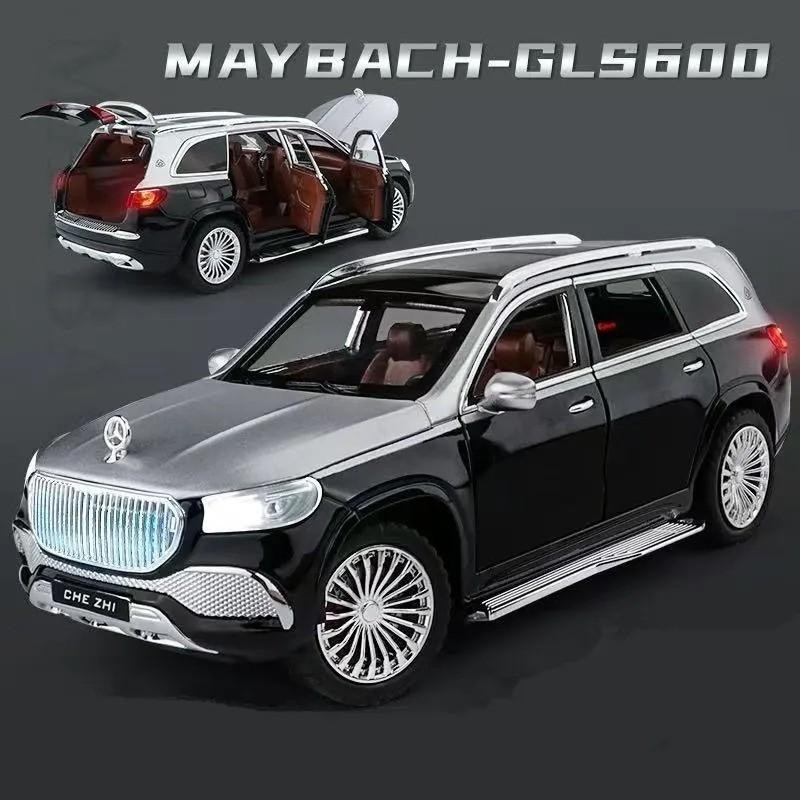 1:24 MERCEDES GLS600 Maybach Alloy Diecast Luxury Car Model Sound/Light Toy Gift