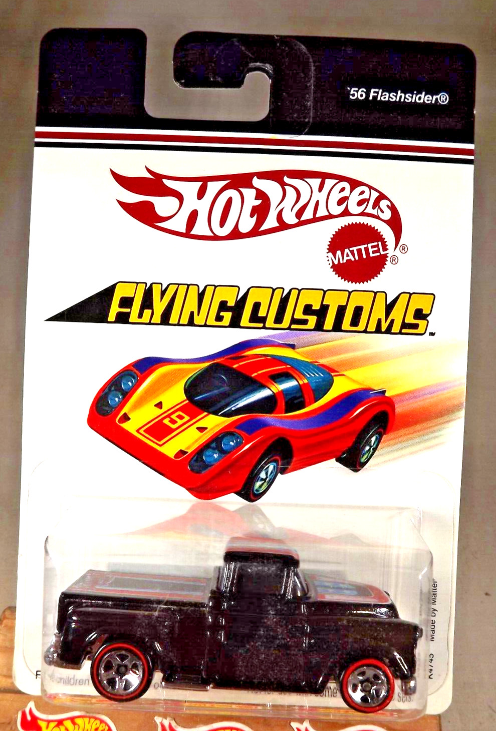 2006 Hot Wheels Target Flying Customs Series ’56 FLASHSIDER Black w/RL Chrome5Sp