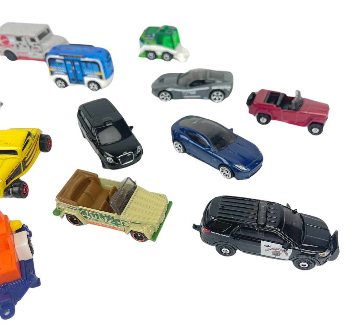 Mixed Lot of 22 Diecast & Plastic Toy Cars Matchbox Hot Wheels