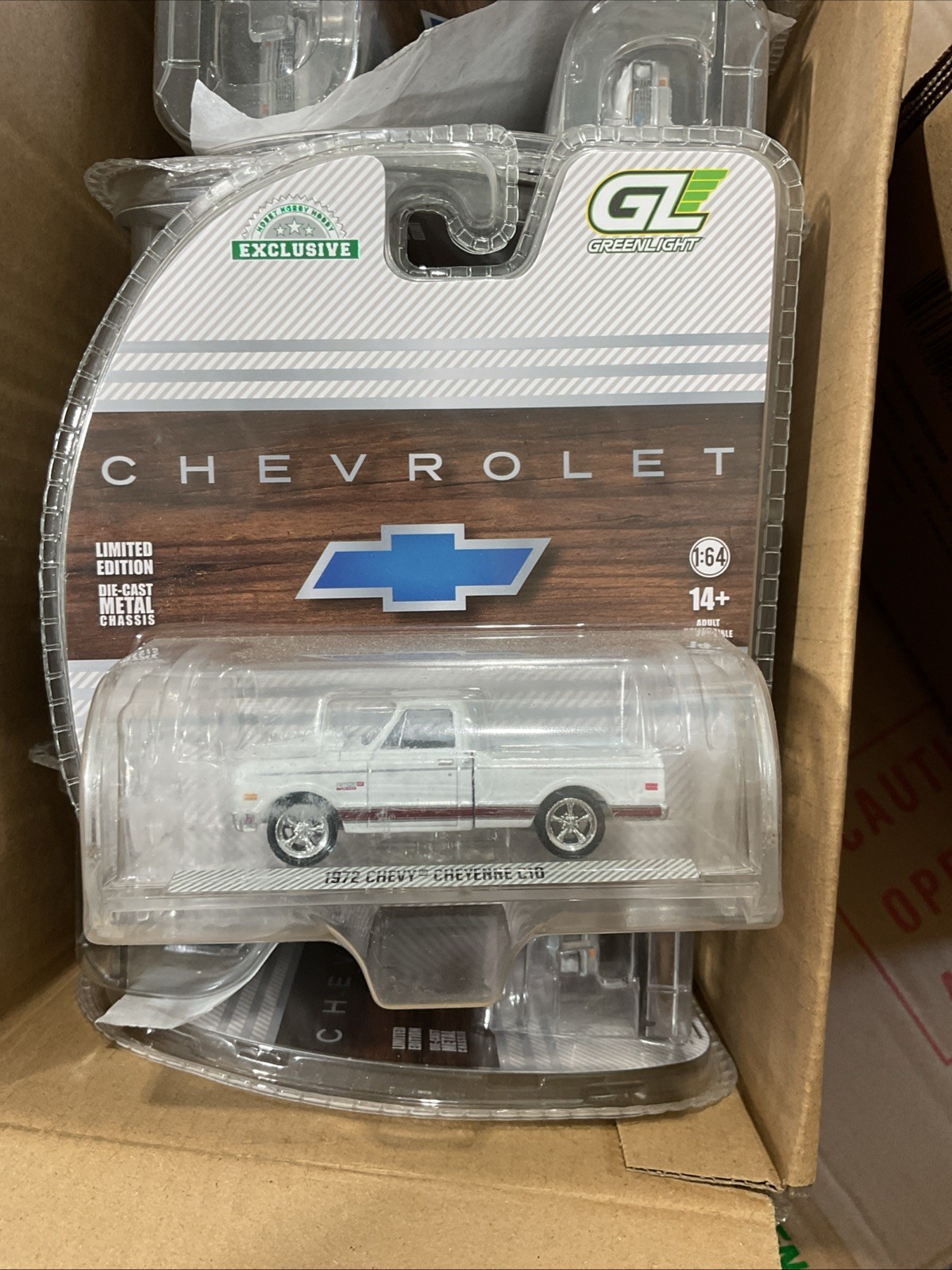 Greenlight GL 1972 Chevy Cheyenne C10 Short Bed – White (Hobby Exclusive)