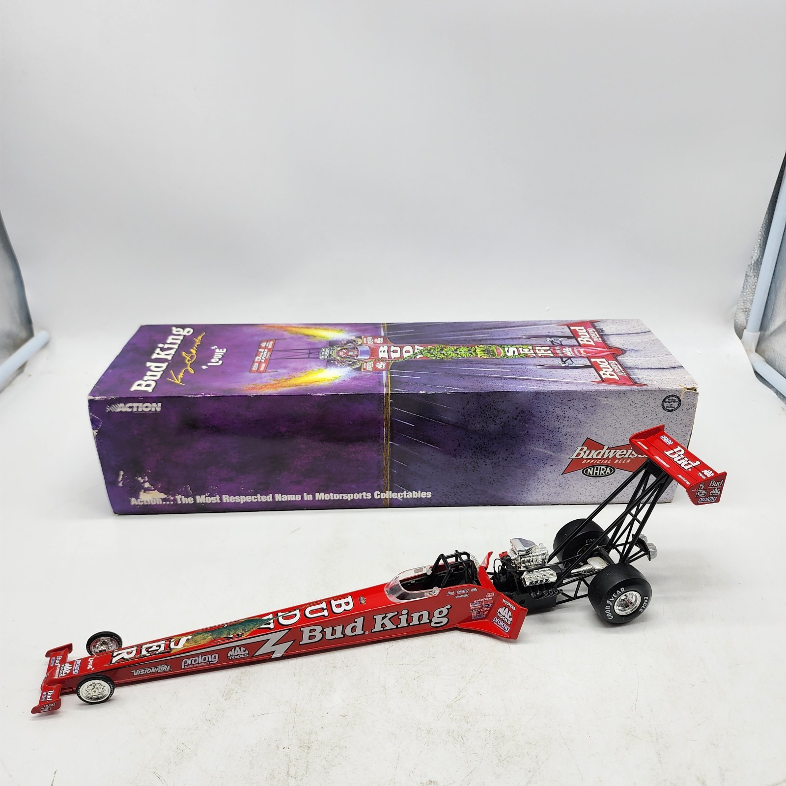 58D Kenny Bernstein Budweiser Louie The Lizard NHRA Top Fuel Dragster 1/24