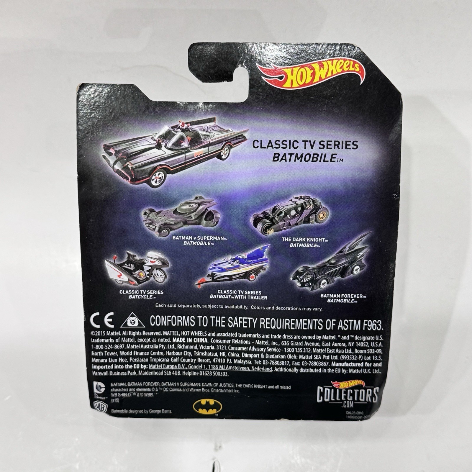 2011 Hot Wheels 1/43 Batman the Dark Knight Tumbler Plus Classic 1966 Batmobile