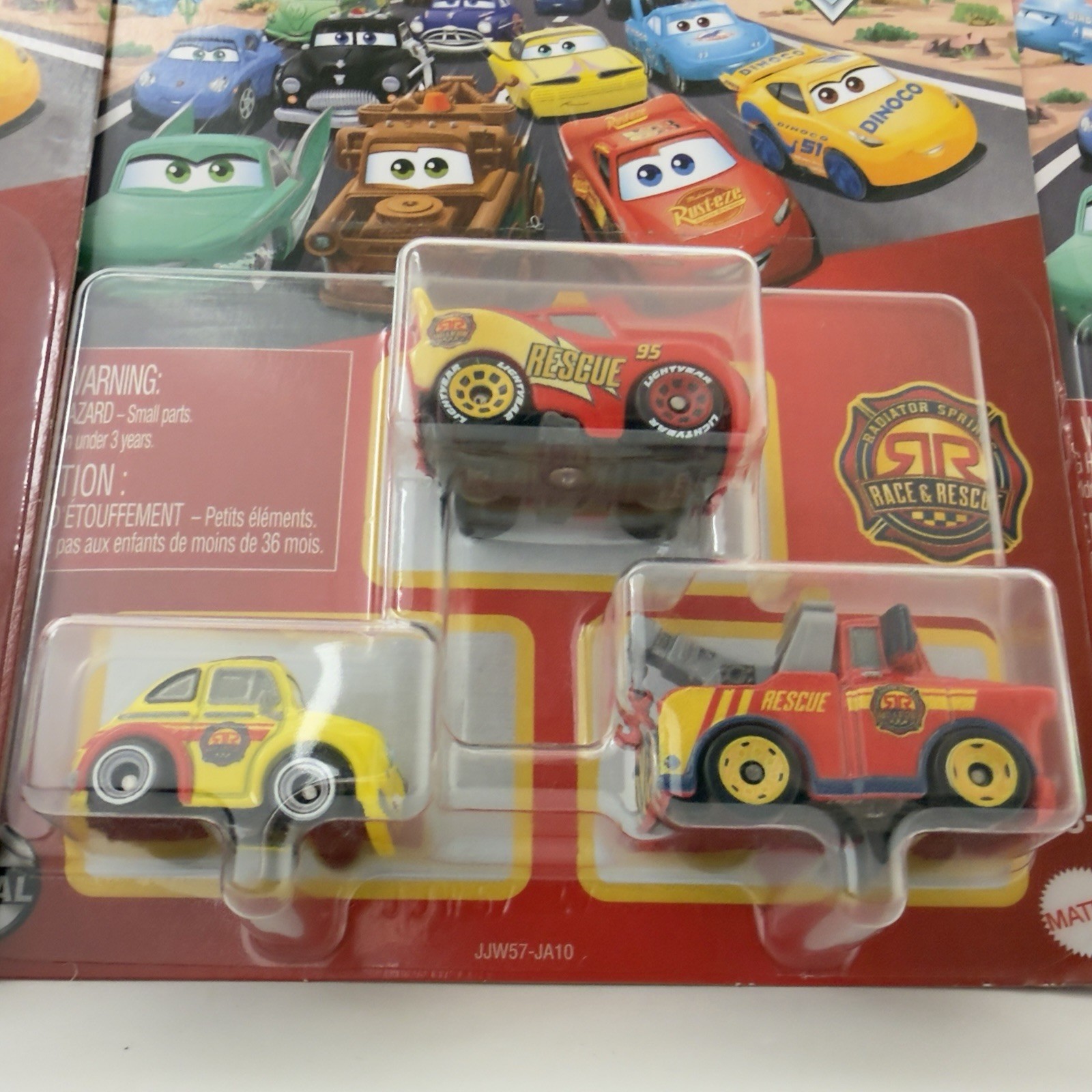 Mattel Disney Pixar Cars Mini Racers 3-Pack Lot of 3 Diecast New Sealed