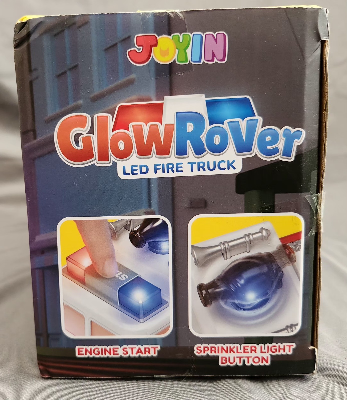NEW GLOW ROVER LED FIRE TRUCK Toy Light Up Kids 3+ Years old JOYIN In Box