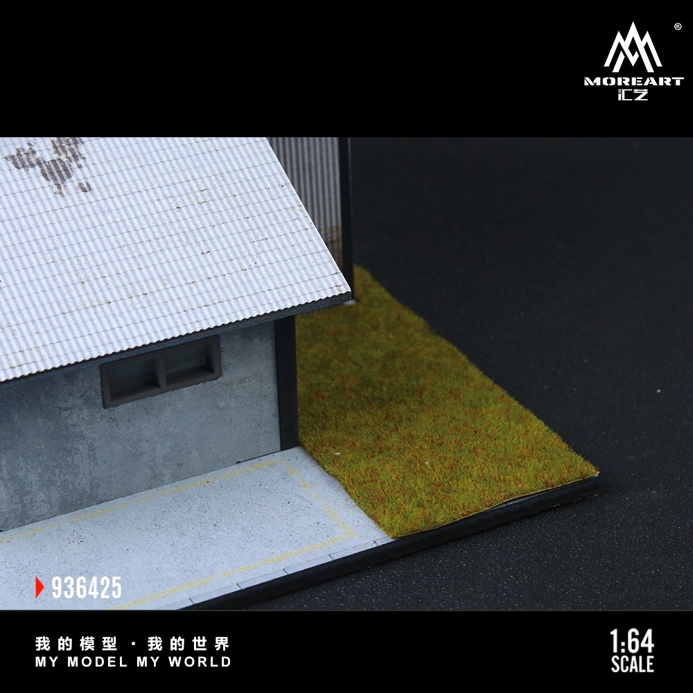 1/64 Diorama Garage Scene Display Case LED Lighting Factory Parking Lot Model US