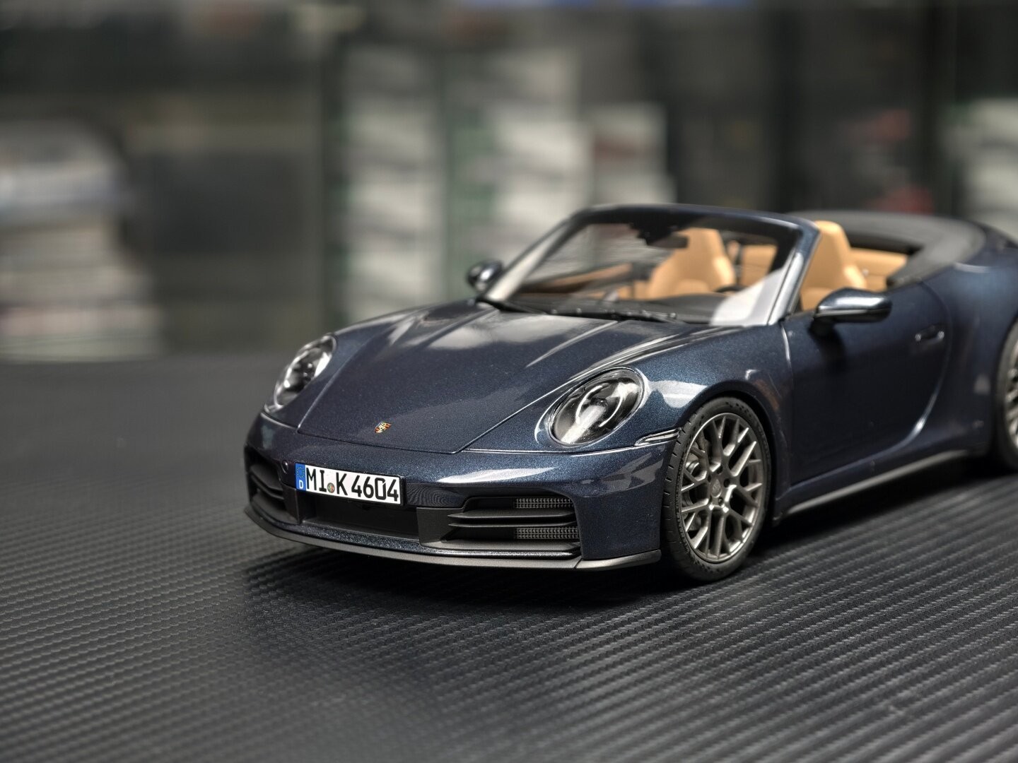 NOREV 1/18 Porsche 911 Carrera S Cabriolet 2024 Blue Diecast Car Model 187180
