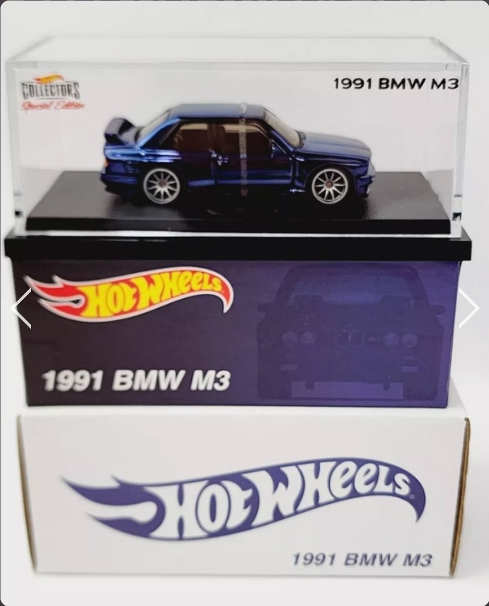 2022 Hot Wheels 1991 BMW M3 Spectraflame Blue Diecast Vehicle RLC SEALED GXJ17