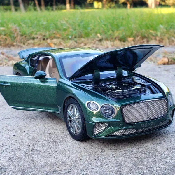 1:24 BENTLEY Continental GT Alloy Diecast Car Sound & Light Gift Collectible NEW