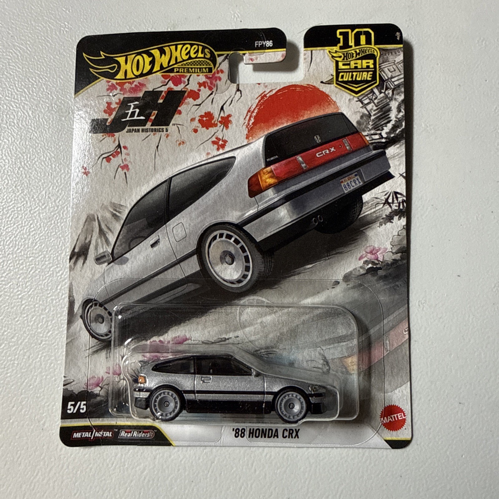 Hot Wheels Premium Car Culture – ’88 HONDA CRX [Japan Historics 5] JKF13 – New
