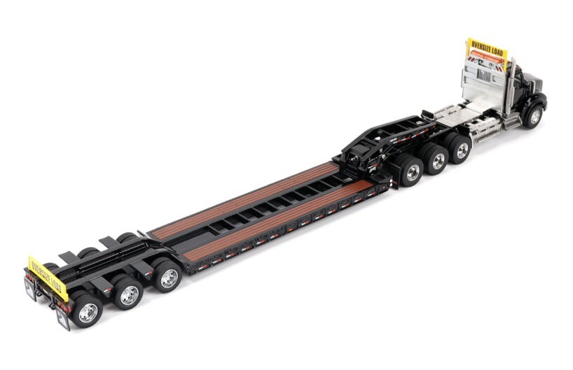 Diecast Masters 71134 Kenworth T880 SBFA Black & Trail King Lowboy 1/50 Scale