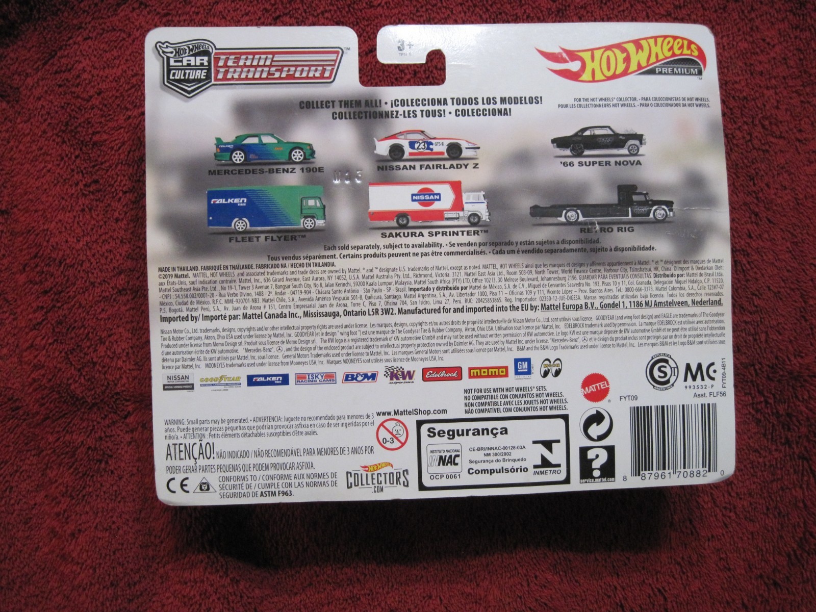 Hot Wheels Team Transport #7 66 Super Nova Retro Rig Drag Racing Team Black