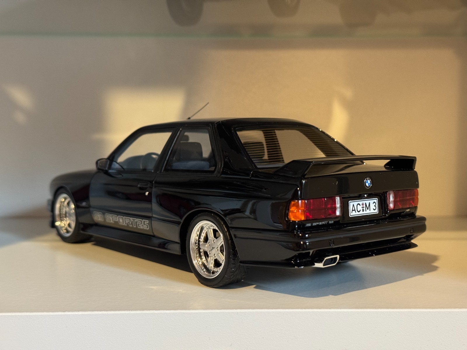 1:18 BMW E30 M3 AC Schnitzer ACS3 Sport 2.5 Black Resin Model Car- OT1033