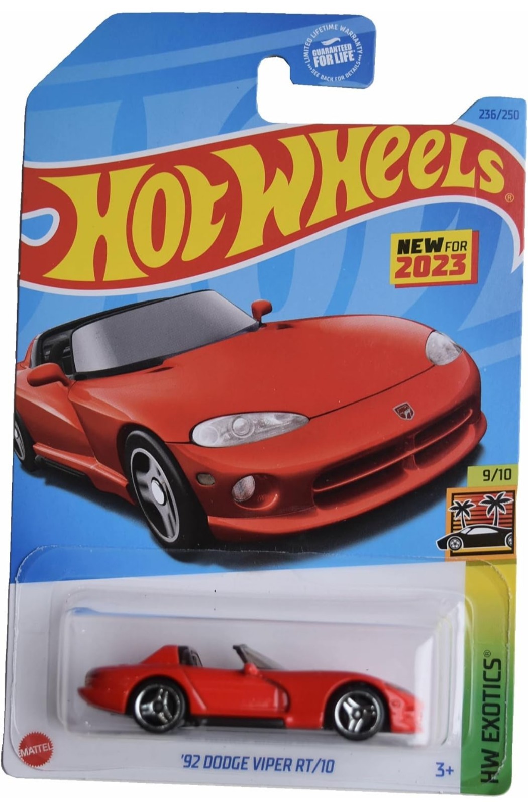 Hot Wheels ’92 Dodge Viper RT/10 HW Exotics 9/10