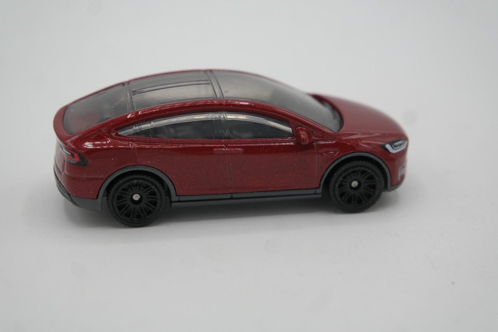 2022 MATCHBOX Tesla Model X Red Loose MINT Mainline Electric EV SUV