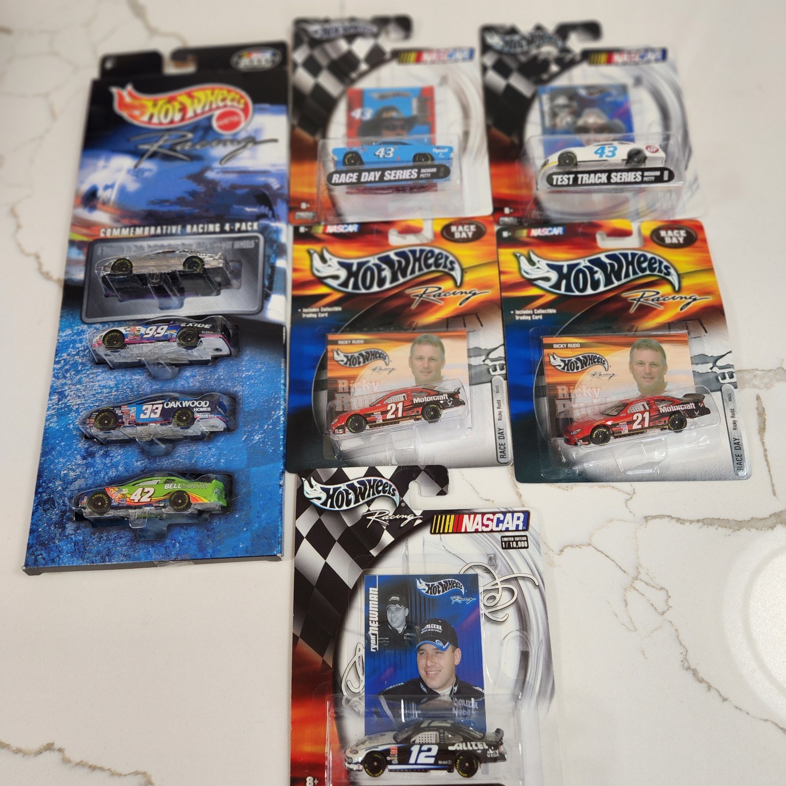 VTG. 2000-2004 HOT WHEELS RACING LOT/6 1:64 KYLE PETTY RUDD NEWMAN RICHARD PETTY