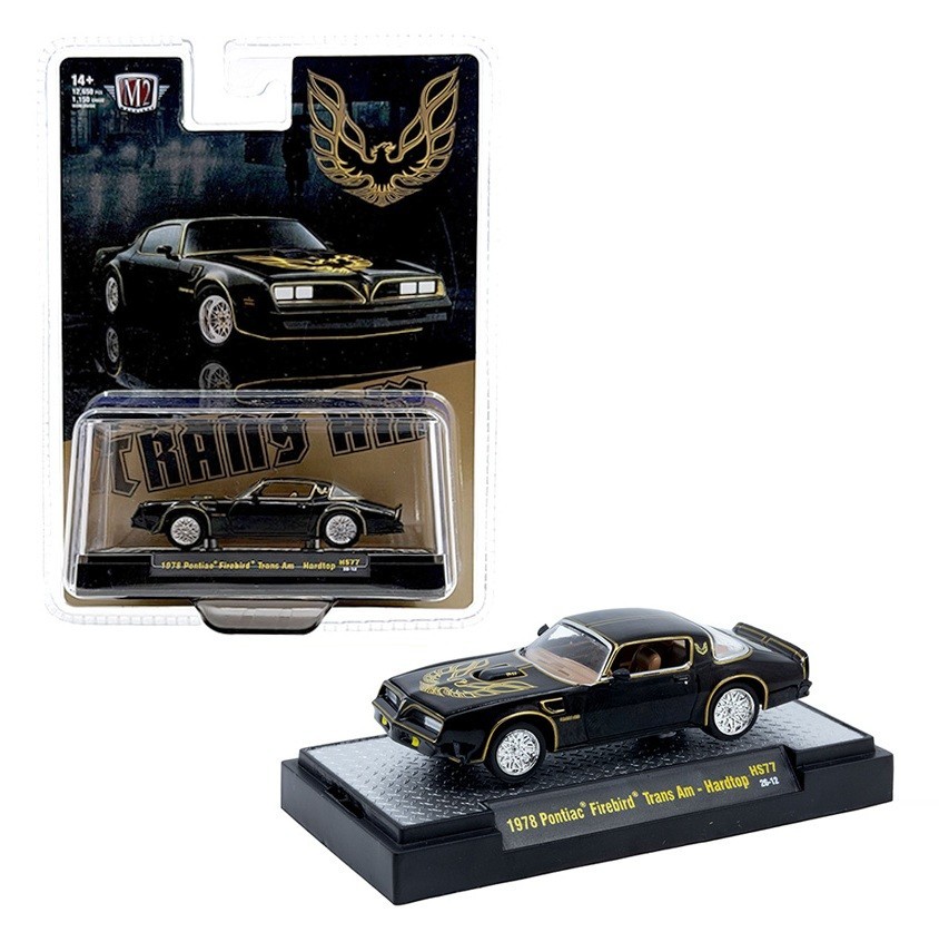 M2 Machines 1:64 1978 Pontiac Trans Am Firebird Special Edition Black 31500-HS77