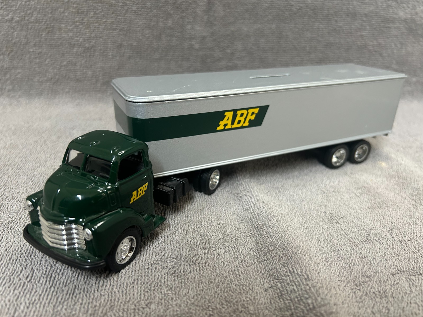 ABF Spec-Cast 1:64 Scale Chevorlet Tractor Cab-Dual Axle Trailer Diecast Bank
