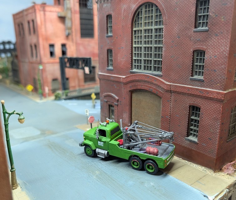 1/87 HO Scale Custom Built 3D Printed 1970 GMC 9500 Heavy Duty Wrecker Tow Truck