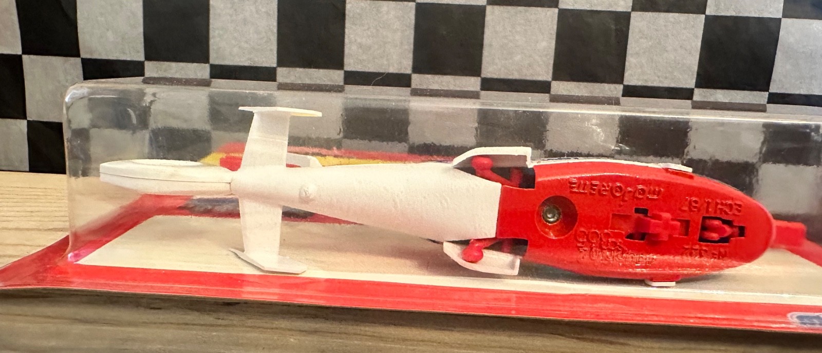 Majorette Coast Guard Helicopter 322 RARE Pre-Prod. White Rotor/Red Blade (1984)