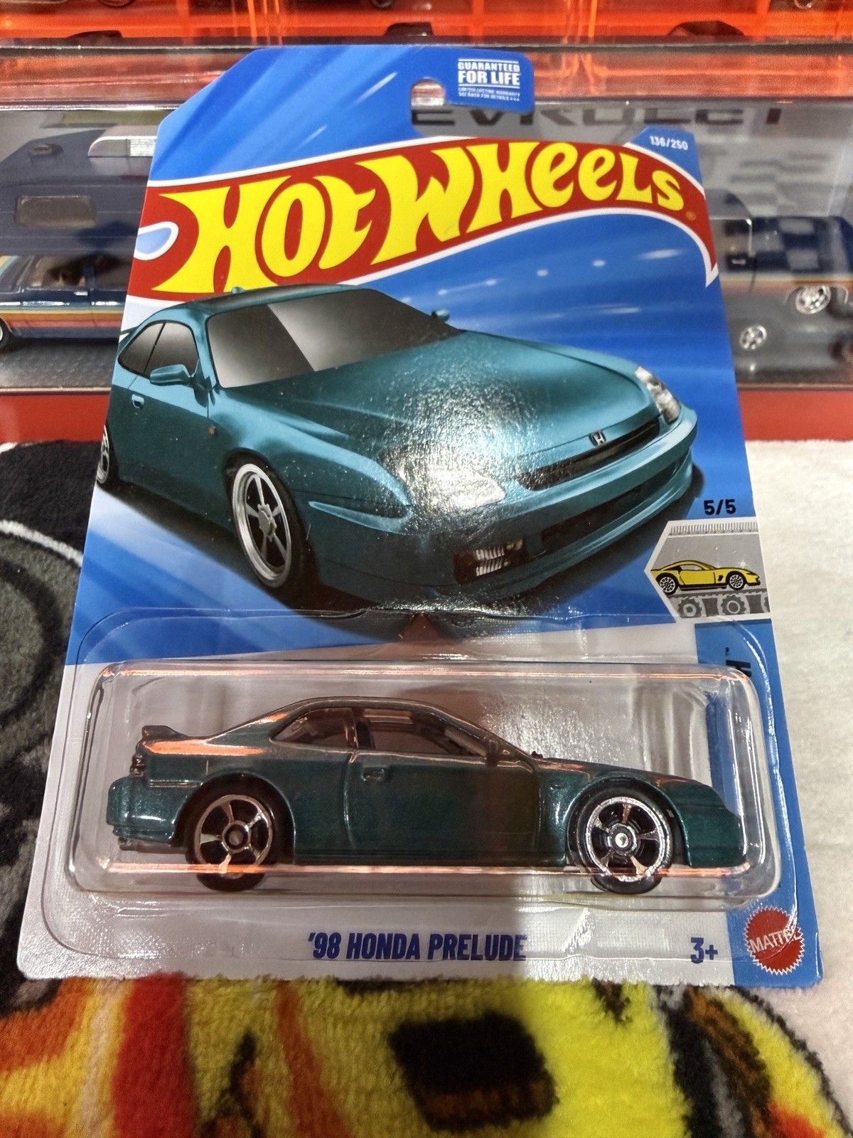 🔥L Case Hot Wheels Factory Fresh ’98 Honda Prelude Green Diecast Car 1:64