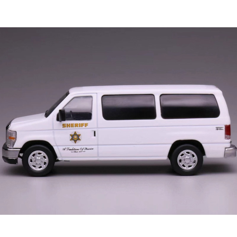 1/64 Ford E350 Los Angeles Sheriff SUV Alloy Die Cast Car Model Collectables New