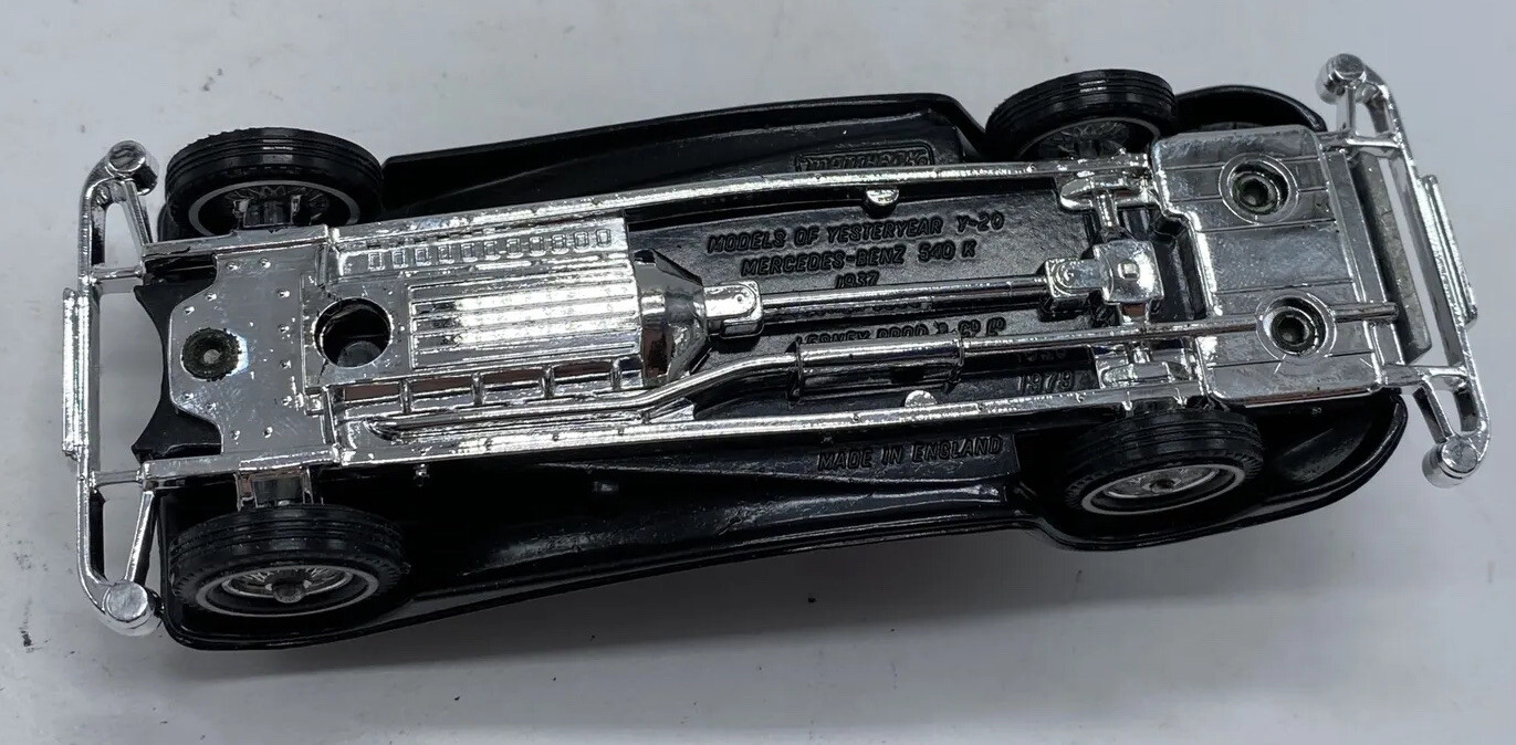1937 MERCEDES 540K DIECAST CAR MATCHBOX MODELS OF YESTERYEAR Y-20 1:43 ORIG BOX