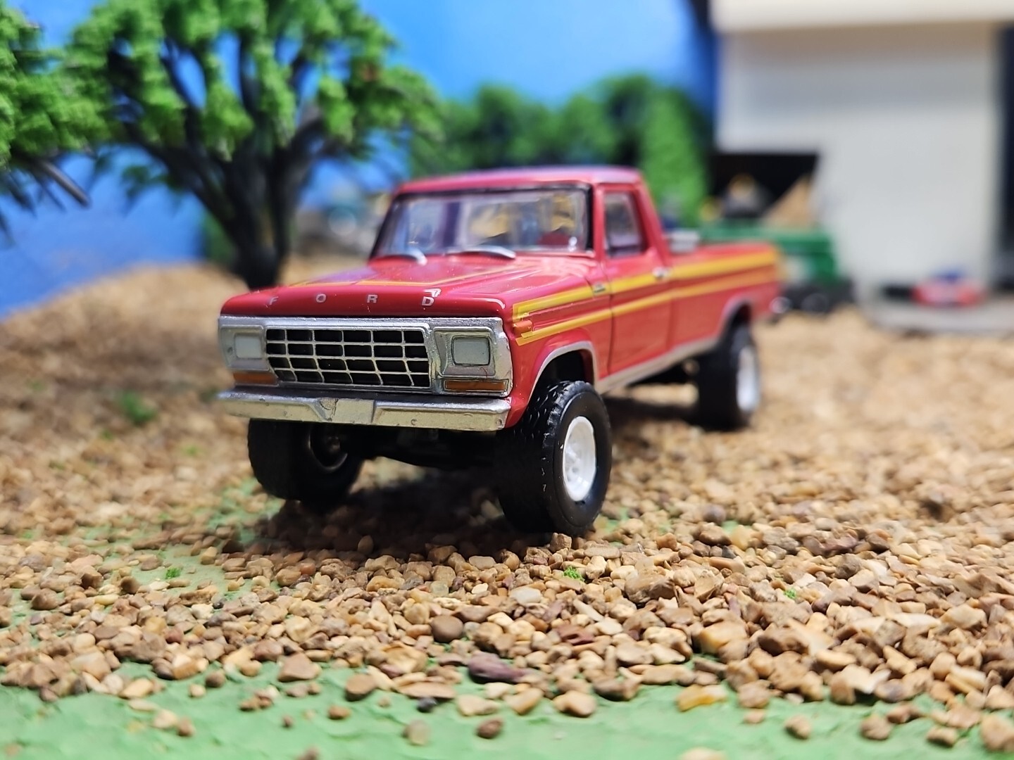 Custom Made 1978 Ford F-150 RANGER XLT 4×4 Greenlight Pickup Truck Fargo F250 79