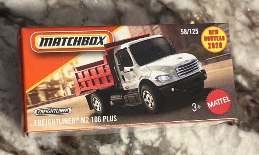 Matchbox Power Grabs Freightliner M2 106 Plus Dump Truck Red White 58/125 2026
