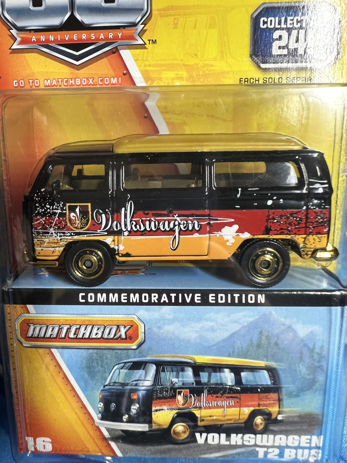 Matchbox 2012 60th Anniversary #16/24 Volkswagen T2 Bus Y5339 – NEW