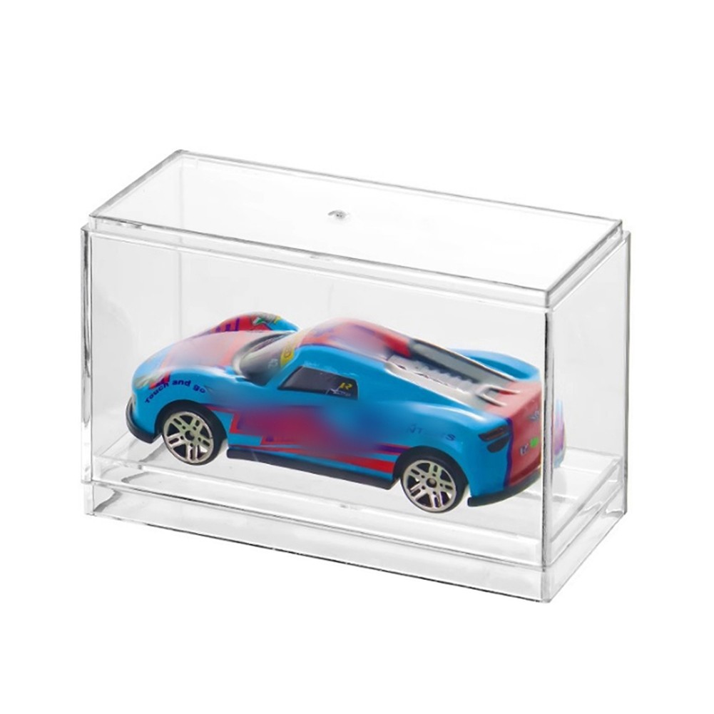 6/12x Clear Acrylic Display Case Storage Box For 1/64 Scale H-W Model Car