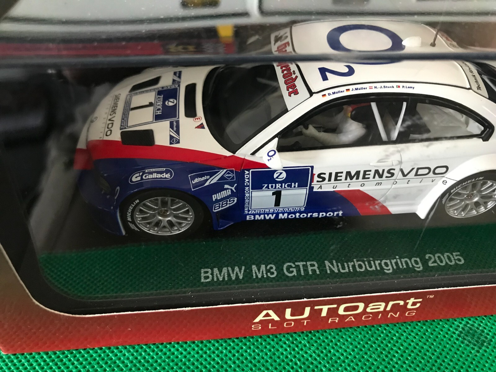 AUTOart slot car 1:32 E46 BMW M3 GTR Nürburgring AUTOart Slot Racing B487